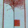 492[B,8]: Lodrette tynde farvestreger i venstre side og lodret tynd farvestreg i højre margin ved korset.
Nummer 8 i B-arket.