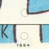 813[29]: Cyan farveprik tt p den verste vinge og cyan farveprik i den nederste vinge over 19[8]4.
Nummer 29 i arket i en del af udgivelsen.