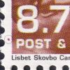 1179[#B]: Magenta farveplet forneden i venstre margin ud for [P]OST & TELE MUSEUM.
Ukendt arkplacering.
Indsendt af Jens A Pedersen.