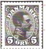 Pos. 006A, Chr X 5 øre grøn 1913