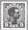 Pos. 078A, Chr. X 5 øre grøn 1913