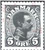 Pos. 061B, Chr. X 5 øre grøn 1913