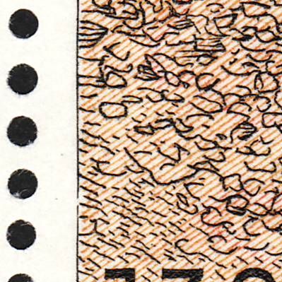AFA 624, mærket stammer fra ark med plet på hornblæserens hals, pos 1.